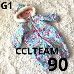 #G1✨CCLTEAM✨スキーウェア つなぎ オールインワン上下 90 雪遊び