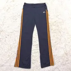 【adidas】CLIMACOOL パンツ レディース Lネイビー×オレンジ