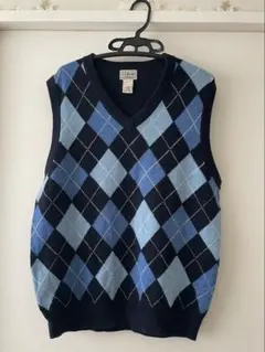 LL.Bean アーガイル柄 ベスト M-REG