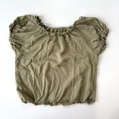 mon atelier パフスリーブTシャツ　ピスタチオ　mのサムネイル