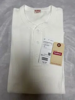 （美品）Honeycomb Thermal Henry Neck T-shirt