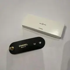 シャネル コードホルダー ケーブルホルダー　CHANEL レザー　皮　ブラック