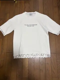 【3/27まで】NICOLE CLUB FOR MEN 白 Tシャツ　46 M