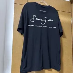 Sean John ロゴプリント Tシャツ ブラック