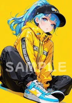 ◆一点物◆A4サイズ ポスター AIイラスト 高画質 コレクション アニメ 4