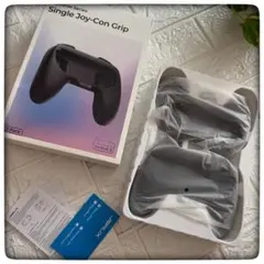 スイッチjoy-conコントローラ グリップ ◆ 1ペアハンドル ブラック