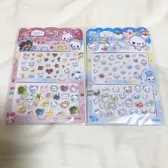 【セット】ぷくぷくあわわちゃん ちゅるりんデコプチステッカー 明日もずっとラブ友