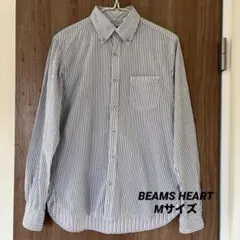 BEAMS HEART ストライプシャツ Mサイズ