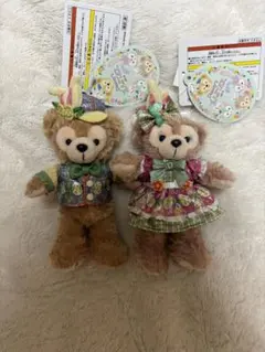 ダッフィー シェリーメイ ぬいぐるみバッジ イースター 2018 ディズニーシー
