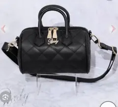 Radyキルティングブラック ボストンショルダーバッグ　中古品♡