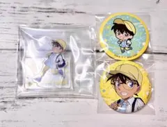 名探偵コナン　江戸川コナン　セガラッキーくじ　アクスタ　缶バッジ