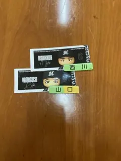 千葉ロッテマリーンズ 西川僚祐 山口航輝 ステッカーセット