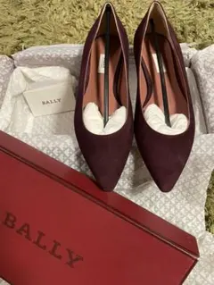 バリー　BALLY スエード　紫　ポインテッドトゥシューズ　新品未使用
