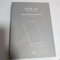 スリコ　スリム折り畳みLEDミラーのサムネイル