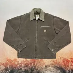 Carhartt デトロイトジャケットDKB ミディアム 実寸L USAジップ
