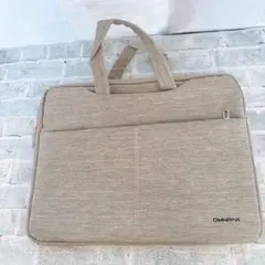 そ PCバッグ パソコンケース 360°保護 グレー おしゃれ 手提げ