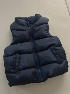 【美品】OLDNAVY ダウンベスト ネイビー 80