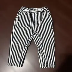 ストライプカジュアルパンツ（ネイビー/ホワイト）