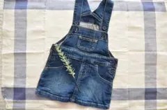 【中古品】無印良品サロペット デニム ジャンパースカート