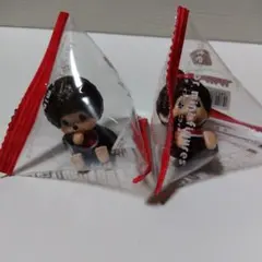 セリア　モンチッチミニフィギュア　女の子男の子２体セット