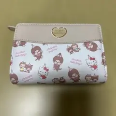 未使用　ハローキティ モンチッチ コラボ 二つ折り財布 ミニ財布　サンリオ