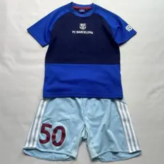 【上下セット】FCバルセロナ Tシャツ adidas ハーフパンツ 160