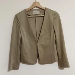 【お値下げしました】UNITED ARROWS ノーカラージャケット ベージュ