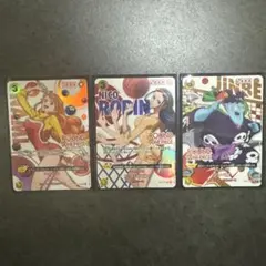ONE PIECEカードゲーム ROUND1プロモ ロビン、チョッパー、ジンベエ