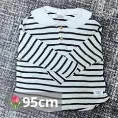 【95cm】tete a teteワッフル 長袖 トップス