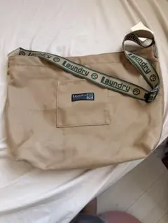 Laundry ロゴテープ ショルダーバッグ ベージュ