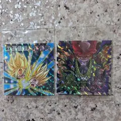 ドラゴンボールシールウエハース　　孫悟飯&孫悟空　セル