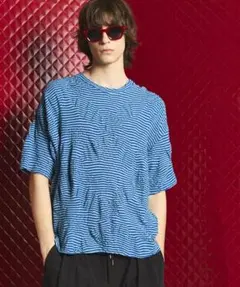 メゾンスペシャル リンクス ジャガード ボーダー オーバーサイズ Tシャツのサムネイル
