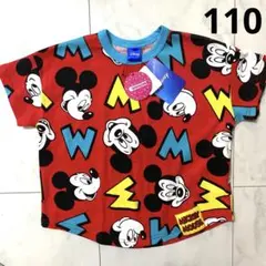 【110】新品タグ付き チマジロ chimajiro ミッキー 半袖Tシャツ 赤