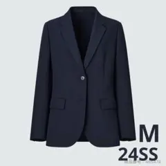【美品】UNIQLO 感動ジャケット 2024年 テーラードジャケット 紺 M
