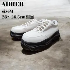 レア✨️ADRER ハイソール リング ダッドスニーカー　ホワイト×ブラック　Mのサムネイル