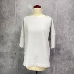 OMNES オムネス ボートネック カットソー Tシャツ グレー タグ付き
