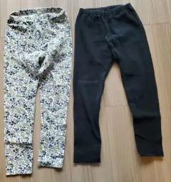 断捨離中！ウメ子様専用　UNIQLO　ユニクロ　レギンスパンツ　120 2枚組