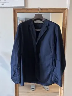 25ss コムデギャルソンシャツ オーバーサイズポリ縮ジャケット NAVY S