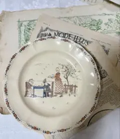 サルグミンヌ窯　トラディショナルな白釉ビストロ皿　４枚揃え　 サルグミンヌ窯 ビストロ皿 フランスアンティーク - メルカリ