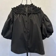 【新品】襟周りゴージャスフリルブラウス フリーサイズ