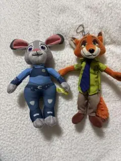 ズートピア2 ぬいぐるみ ニック・ジュディストラップ付き - メルカリ