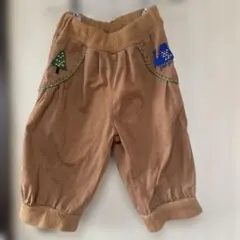 プチジャム2枚セット　ベージュパンツブルーパンツ