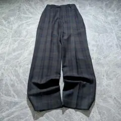 80s vintage checked wide slacks c-boy - メルカリ