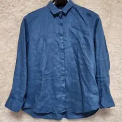 ユニクロ リネン 長袖シャツ XL
