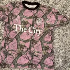 WISH FOREVER ピンク カモフラ リアルツリー tシャツ 短丈 M