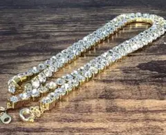 在庫一掃セール‼︎ 高品質CZダイヤ テニス ネックレス ゴールド