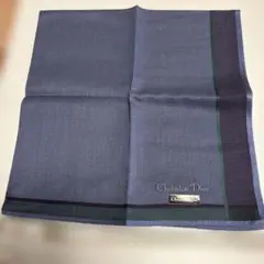 Christian Dior ハンカチ ブルー系　44×44のサムネイル