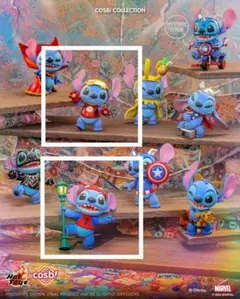 二種　コスビ　スティッチ　スパイダーマン　アイアンマン　マーベル　ディズニーのサムネイル