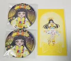 ひみつのアイプリ マルイ 缶バッジ フォトグレイ風シート つむぎ