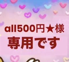 all500円★様専用のサムネイル